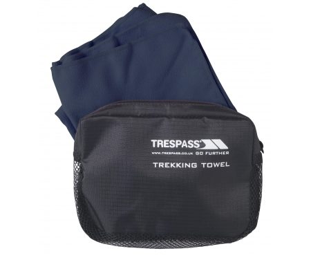 Trespass Soaked – Hurtigtørrende mikrofiber håndklæde – Blå – 45 x 90 cm.