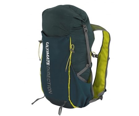 Ultimate Direction Fastpack 20 – Rygsæk – 15-23 liter – Mørkegrøn/gul