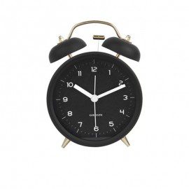 Karlsson Vækkeur Classic Bell – Sort fra Karlsson