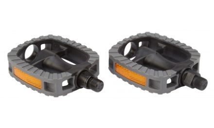 VP pedaler til City Bike – sort med gummi og reflekser