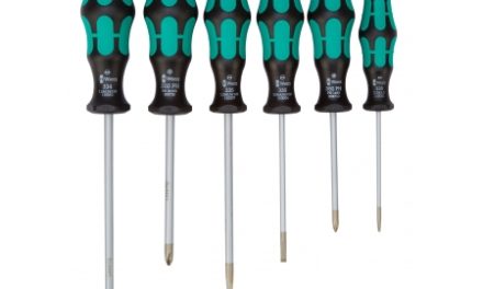 Wera skruetrækkersæt grøn med vægholder – 6 dele