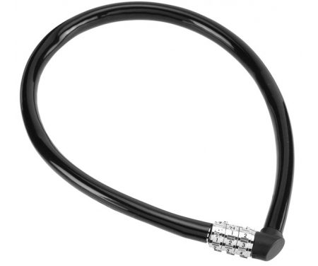 Wirelås Abus 1100 55 cm med kode Sort