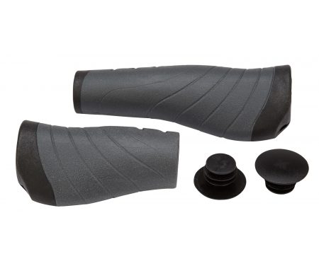 XLC håndtag sæt Ergonomisk sort/grå – 92mm og 135mm lange