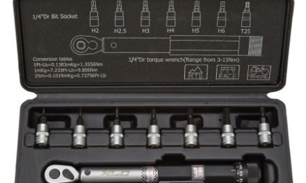 XLC Momentnøgle 3-15 Nm – 1/4" top – inklusiv bitssæt