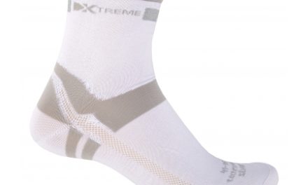 Xtreme – Cykelstrømpe med refleks – X-Silvertech – Hvid/grå