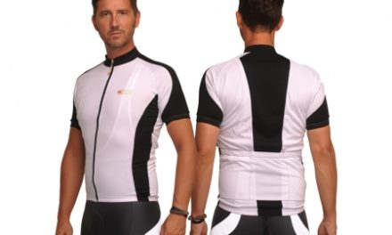 XTreme X-Fabian – Cykeltrøje med korte ærmer – Hvid/sort