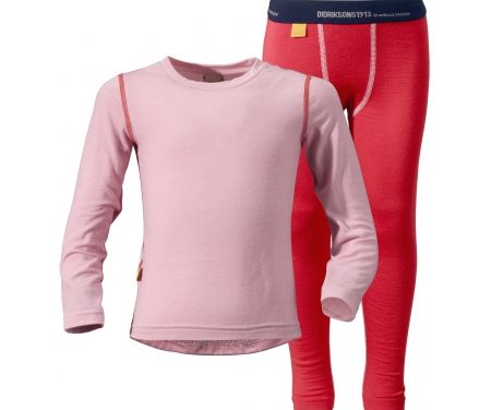 Yala Kid's 1st layer undertøjssæt  – rosa str 80