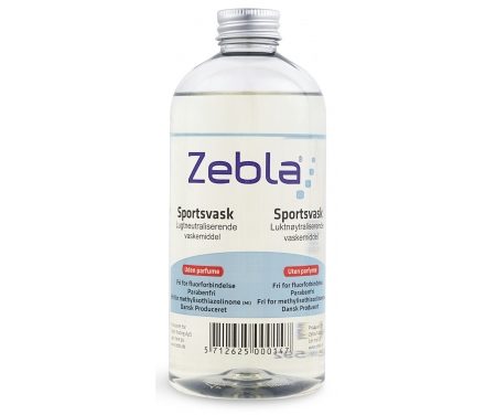 Zebla Sportsvaskemiddel – Parfumefri – 500 ml